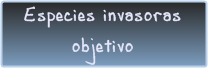 Especies objetivo